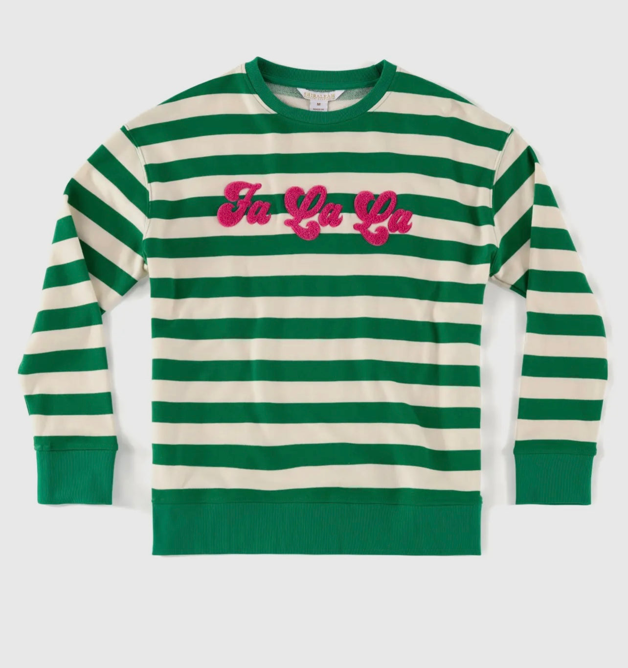 Fa La La green stripe Sweatshirt