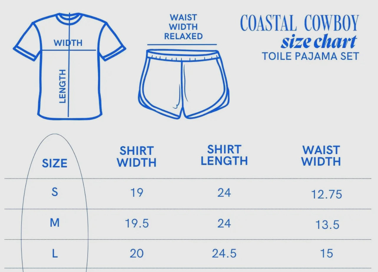 Coastal Cowgirl PJ set