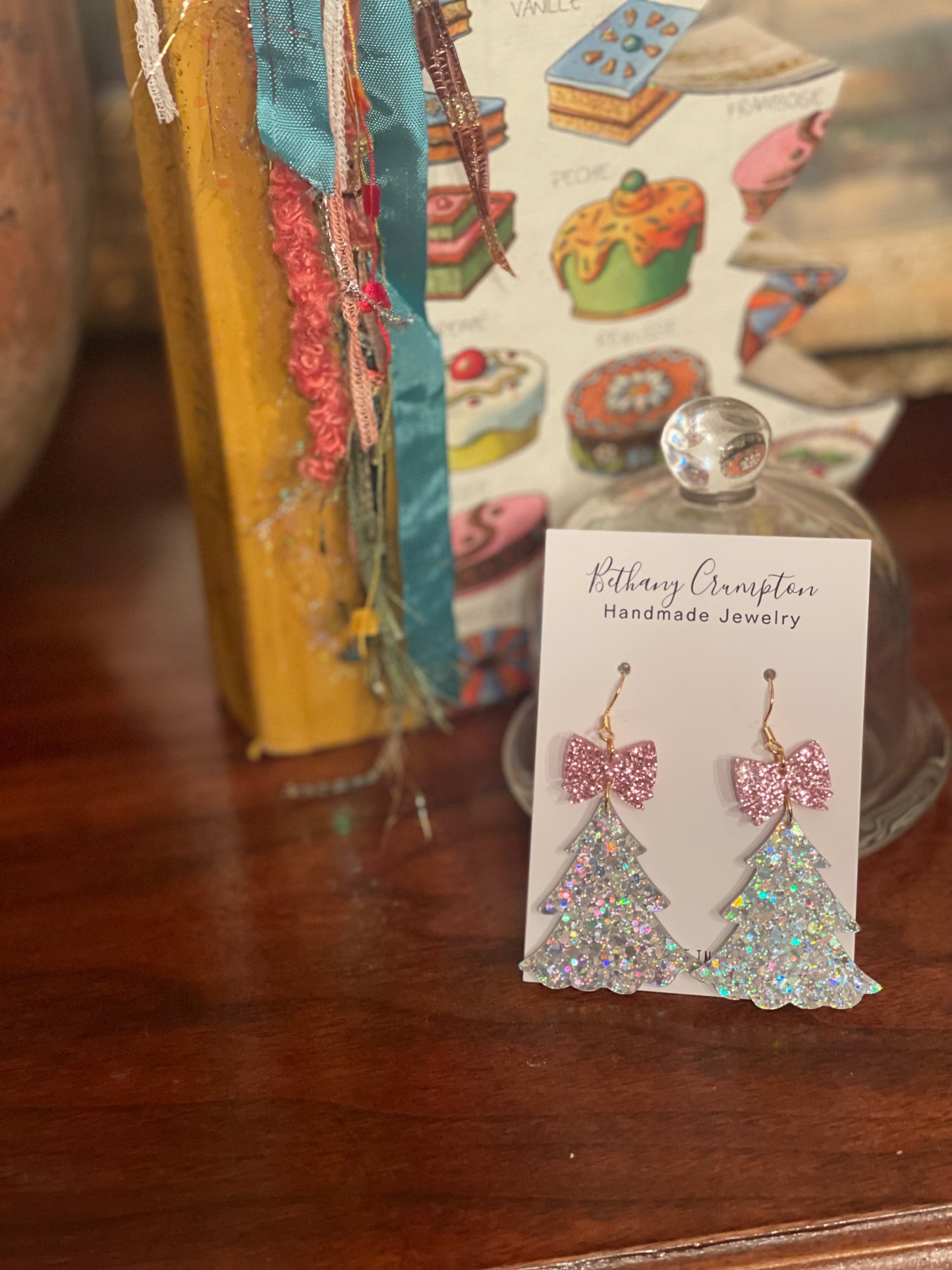 Bethany’s Christmas earrings