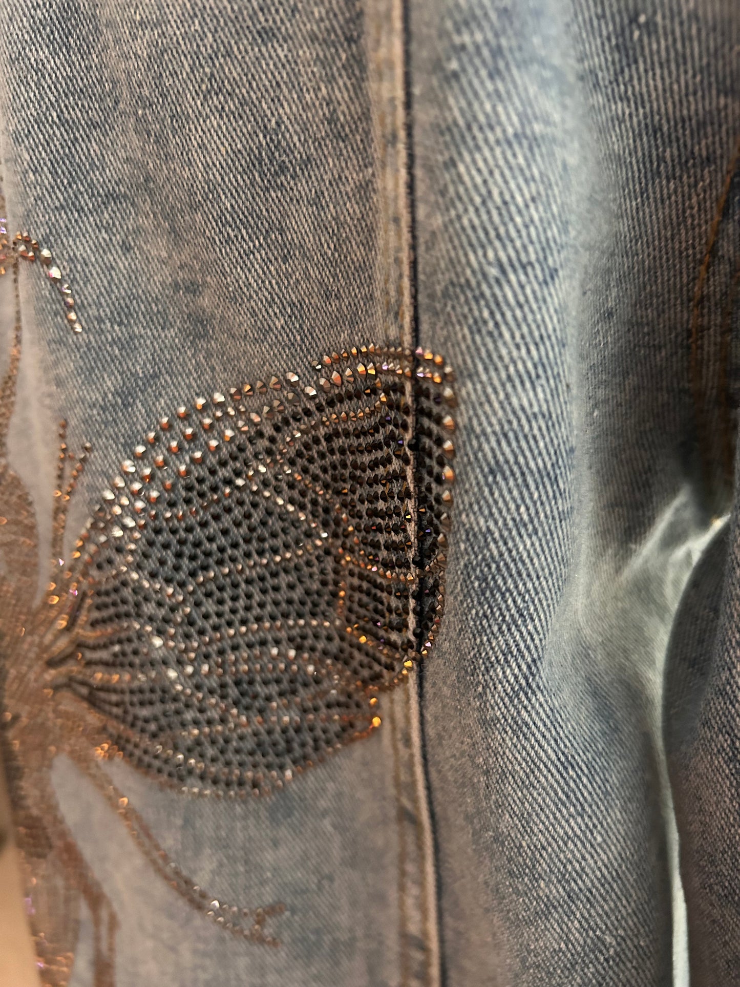 Pearly Queen Bee Denim Jean Jacket